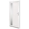 vidaXL hovedd&oslash;r 98x200 cm PVC hvid