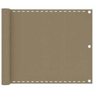 vidaXL altanafsk&aelig;rmning 75x300 cm HDPE gr&aring;brun