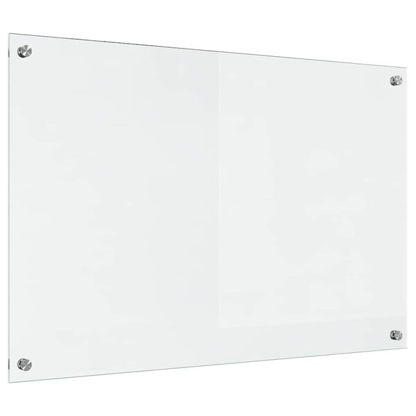 vidaXL Køkken bagvæg Transparent 90 x 60 cm hærdet glas