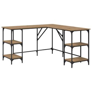 vidaXL Bord Artisan Egetr&aelig; Konstrueret tr&aelig; 139 x 139 x 75 cm