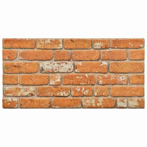 vidaXL V&aelig;gpaneler 10 stk. 100 x 50 cm Mursten EPS Skum