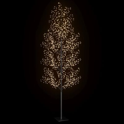 vidaXL juletræ 1200 LED'er kirsebærblomst 400 cm varmt hvidt lys