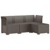 vidaXL 4-personers Have Sofa Rattan Look PP Lysegr&aring;
