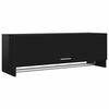 vidaXL garderobe 100x32,5x35 cm sp&aring;nplade sort h&oslash;jglans
