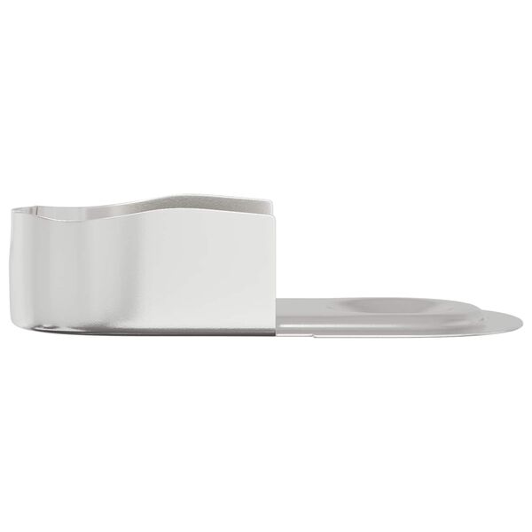 vidaXL Krog til skabstang 12 pcs Hvid Zink 40 x 18 x 10 mm Jern