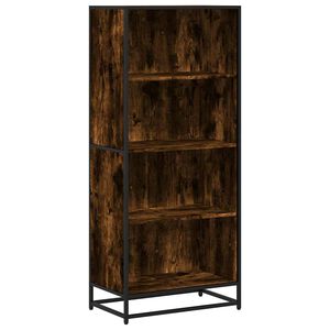 vidaXL bogreol 60x35x139 cm konstrueret tr&aelig; r&oslash;get egetr&aelig;sfarve