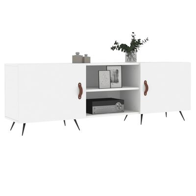 vidaXL tv-bord 150x30x50 cm konstrueret træ hvid