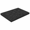 vidaXL Gummigranulat terrasseplade Sort 6 x 9 x 0,6 cm Gummi