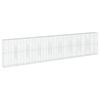 vidaXL gabionkurv med cover 900x50x200 cm galvaniseret jern