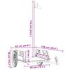 vidaXL cykeltrailer oxfordstof og jern gr&oslash;n