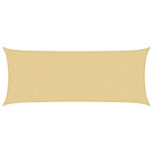 vidaXL solsejl 4,5x2 m 100 % polyesterstof sandfarvet