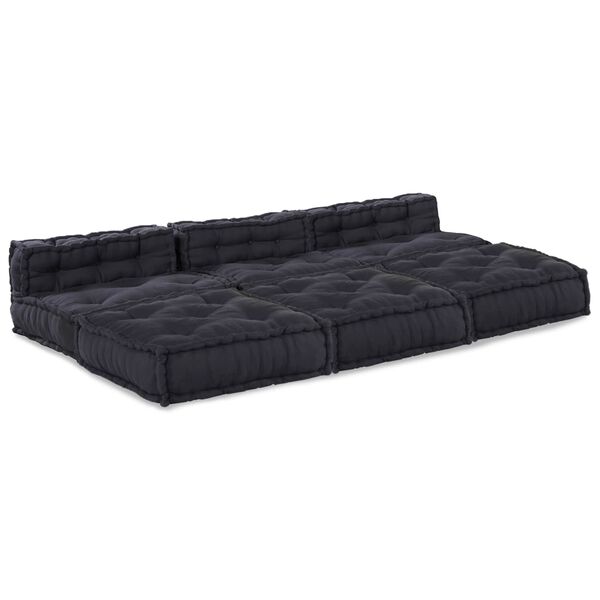 vidaXL Modulsofa 4 pcs Antracit Stof