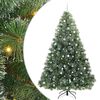 vidaXL Kunstigt juletr&aelig; med 300 LED'er Gr&oslash;n 240 cm PE og PVC