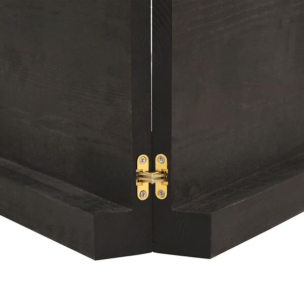 vidaXL v&aelig;ghylde 160x60x(2-6) cm behandlet massivt egetr&aelig; m&oslash;rkebrun