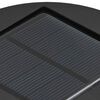 vidaXL Solar Led Sti Lys 2 pcs Sort Koldvalset St&aring;l