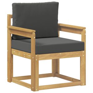 vidaXL 2 Stk Udend&oslash;rs sofagruppe Polyester Hvid og Antracitgr&aring;