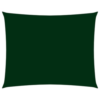 vidaXL solsejl 2,5x3,5 m oxfordstof rektangulær mørkegrøn
