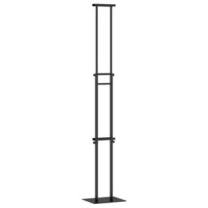 vidaXL Messesk&aelig;rme Sort 30 x 23,5 x 210 cm St&aring;l