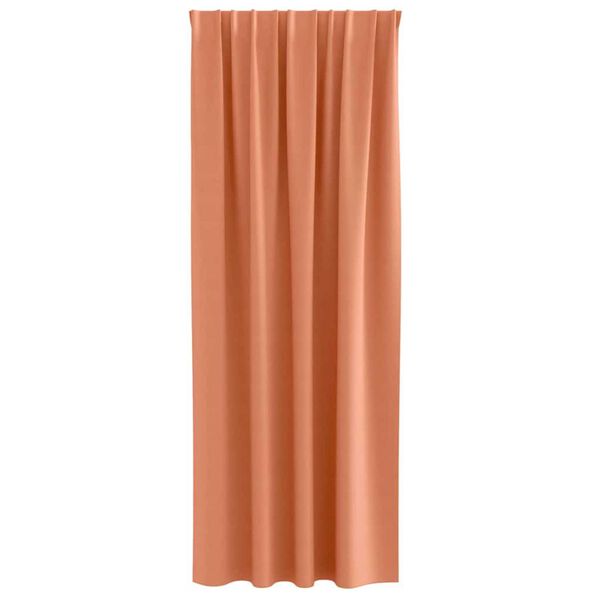 vidaXL M&oslash;rkl&aelig;gningsgardiner med ringe 2 pcs Terrakotta 260 x 140 cm
