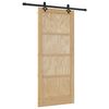 vidaXL Skyded&oslash;r ORKDAL Naturfarvet 86 x 198,5 cm Massivt fyrretr&aelig;