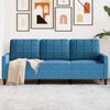 vidaXL 3-personers sofa 180 cm velour blå