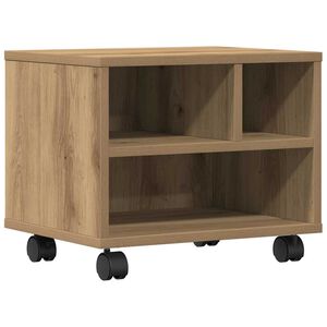 vidaXL Printerstand Artisan Egetr&aelig; 41 x 32 x 34,5 cm Konstrueret tr&aelig;