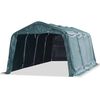 vidaXL flytteligt l&aelig;skur til husdyr PVC 550 g/m&sup2; 3,3x6,4 m m&oslash;rkegr&oslash;n