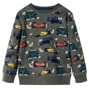 Sweatshirt til b&oslash;rn str. 92 kakifarvet