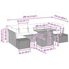 vidaXL Havesofa S&aelig;t med opbevaring 8 pcs Sort Poly rattan