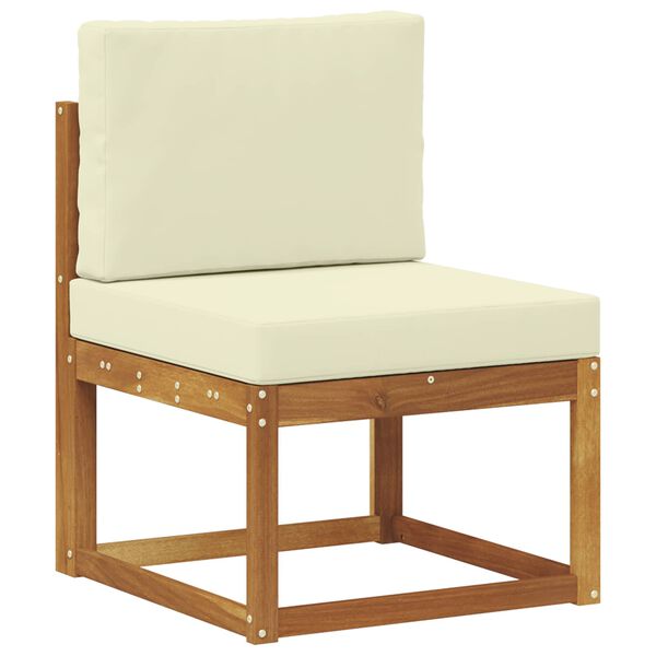 vidaXL Udend&oslash;rs sofagruppe med pude 4 pcs Naturlig og Fl&oslash;de