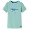 vidaXL T-shirt til b&oslash;rn str. 116 lys kakifarve