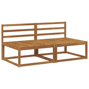 vidaXL 2 Stk Udend&oslash;rs Mellem Sofa Naturfarvet 158 x 83 x 73 cm