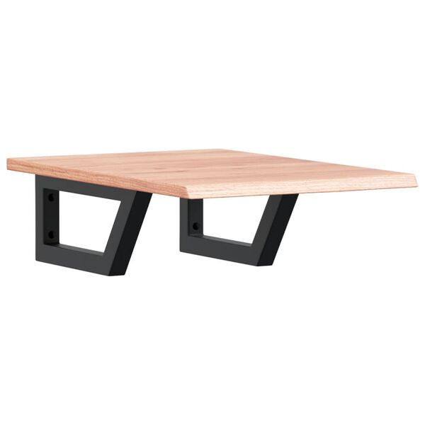 vidaXL badev&aelig;relseshylde st&aring;l og massivt egetr&aelig;