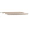 vidaXL Udtr&aelig;kkelig markise Beige 500 x 300 x 165 cm Polyester og metal