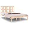 vidaXL sengeramme 135x190 cm massivt tr&aelig;