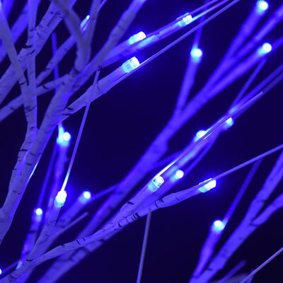 vidaXL juletræ 2,2 m 200 LED'er inde/ude piletræ blå