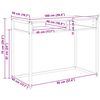 vidaXL Bord med opbevaring Artisan eg 100 x 50 x 75 cm Konstrueret tr&aelig;