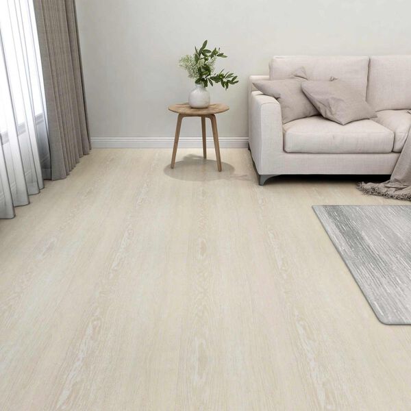 vidaXL Gulvplanker 55 pcs Beige 5,11 m&sup2; PVC