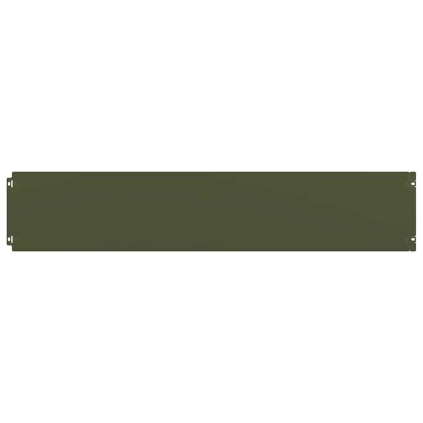 vidaXL plænekanter 30 stk. 20x103 cm koldvalset stål olivengrøn