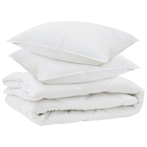 vidaXL &Aring;rs tid dyne med pude 3 pcs Hvid Microfiber