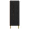 vidaXL Sideboard Sort eg 34,5 x 32,5 x 90 cm Konstrueret træ