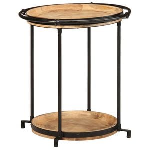 vidaXL sidebord &Oslash;55x60 cm massivt mangotr&aelig;