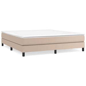 vidaXL Boxspring sengeramme 180x200 cm kunstl&aelig;der cappuccinofarvet