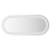 vidaXL LED-badev&aelig;relsesspejl 60x25 cm oval
