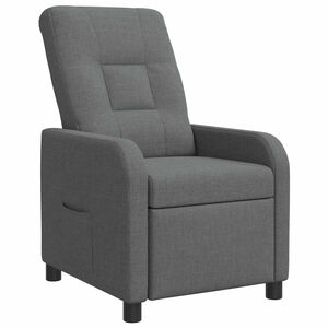 vidaXL Recliner M&oslash;rkegr&aring; Stof