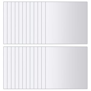 vidaXL firkantet spejlflise 48 stk. glas