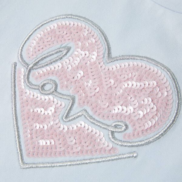 T-shirt til børn str. 104 lyseblå