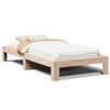 vidaXL sengeramme uden madras 100x200 cm massivt fyrretr&aelig;