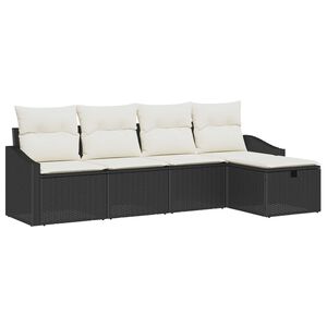 vidaXL Sofa S&aelig;t med pude 6 pcs polyrattan