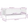 vidaXL daybed 80x200 cm massivt fyrretr&aelig; gr&aring;